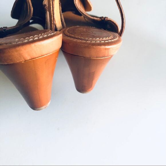 Naya 'Nova' Women's 7.5 Strappy Comfort Leather Sandal Tan High Quality - Picture 6 of 9